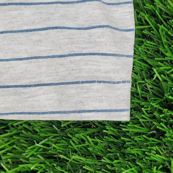 Vintage 90s Villanova Stripes Shirt S/M 19x26 Gray - Picture 12 of 13